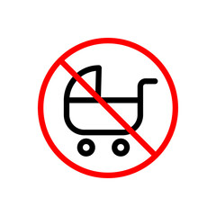 Sticker - stop pram