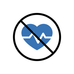 Sticker - banned heart pulse