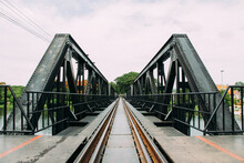 Surface Level Of Railway Bridge Against Sky