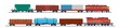 Train freight wagons,