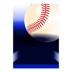 Wall Mural - Baseball Stadium Sport League Flyer Banner Vector