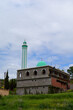 Low angle view of a small mosque in the countryside  