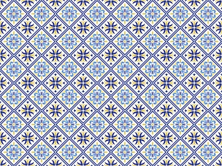 Naklejka na meble Azulejos Portuguese tile floor pattern