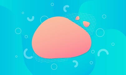 Poster - Abstract background with gradient shape. Wallpaper with pink liquid form. Vector illustration