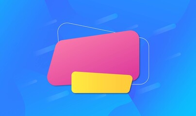 Poster - Color shape abstract background with geometric elements. Vector illustration