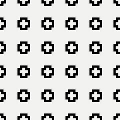 Poster - Crosses Pattern. Angular Crosses Pattern.