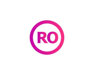 RO OR Letter logo design vector template