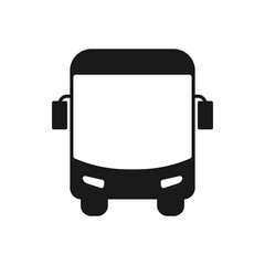 Wall Mural - bus icon. public transport symbol. vector illustration in flat trendy style isolated on white. autom