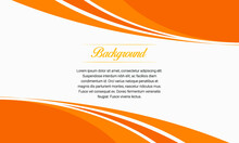 Abstract Orange Curve Business Background