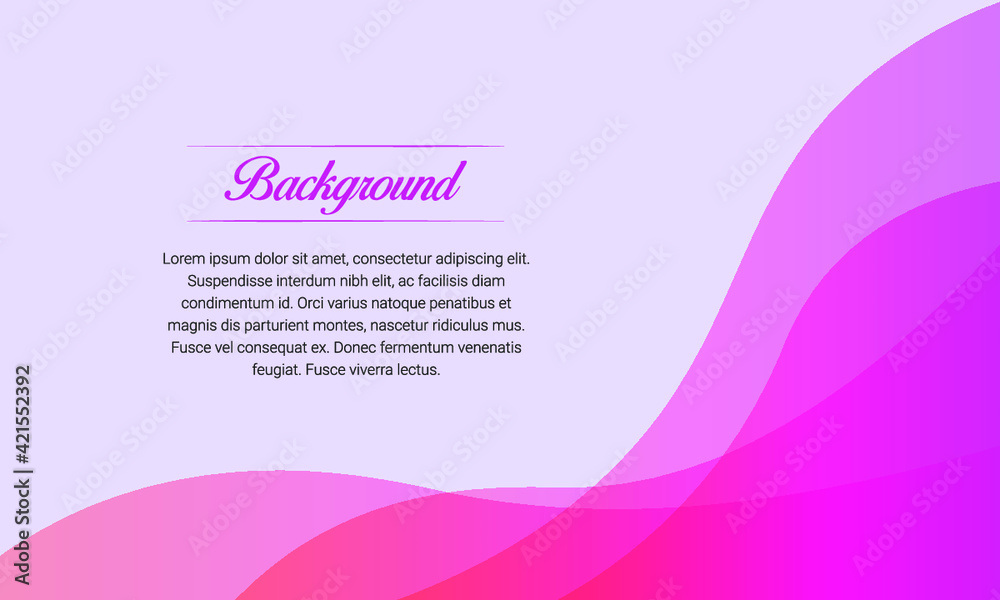 Elegant Pink Wave Presentation Background Stock Vector | Adobe Stock