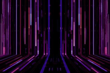 Wall Mural - abstract neon digital background in blue and purple tones