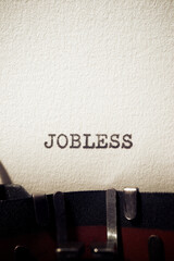 Wall Mural - Jobless concept view