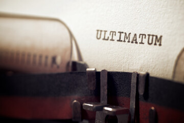 Poster - Ultimatum concept view