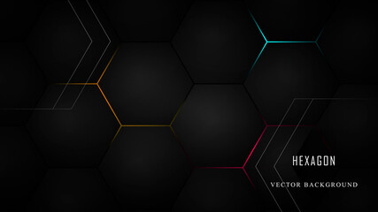 abstract background with hexagons