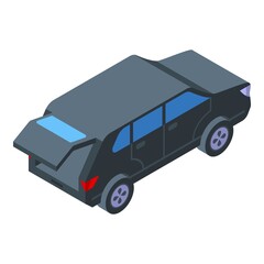 Poster - unlock trunk car icon. isometric of unlock trunk car vector icon for web design isolated on white ba