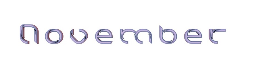 Poster - Colored 3D text on a white background 