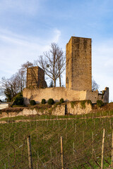 Poster - Vertical shot of Windeck Castle ruins in the Black Forest, Germany