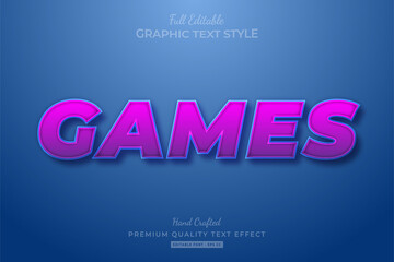 Wall Mural - Games Cartoon Editable Text Effect Font Style