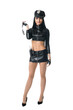 © Wisky - Alluring woman in police costume in studio