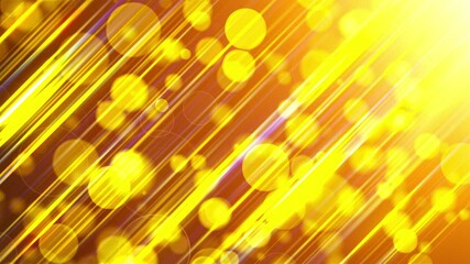 Poster - Abstract background with many of gold transparent particles and lights. Computer generated 3d rendering
