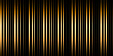 Gold Line Halftone Pattern Texture. Vector Gold Radial Striped Background For Retro, Graphic Effect. Modern Monochrome Stripe Texture.