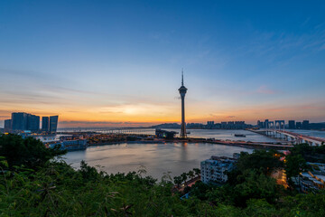  Macau Tower at Sunrise