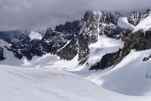 Mountain Landscape Between Chamonix And Zermatt (Alps)