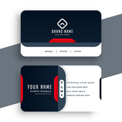 modern business card design in professional style