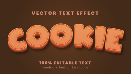 Wall Mural - funny and colorful  cookie text effect style