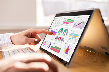 Poster - Business Dashboard Smart Marketing Data Banner