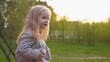 © Довидович Михаил - Little girl in the evening summer sunset.