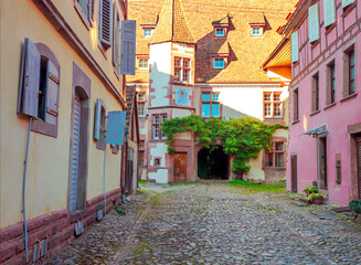 Houses in the street