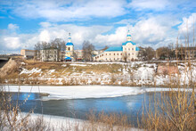 Nikolskaya Church On The Banks Of The Dnieper River In Smolensk