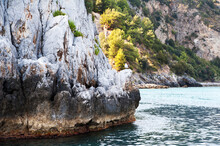 The Fascinating Cliffs Along The Cilento Coast, South Italy.