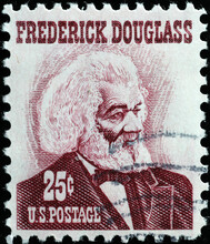 Abolitionist Frederick Douglass On Vintage American Stamp