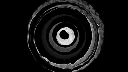 Wall Mural -  Abstract Black And White Circular Patterns 
