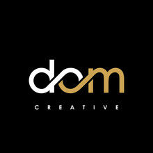 DOM Letter Initial Logo Design Template Vector Illustration