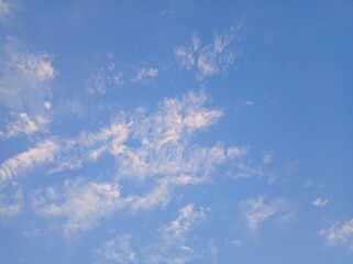 blue sky and clouds