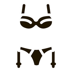 Poster - Sexy Underwear Icon Vector Glyph Illustration