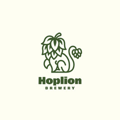 Canvas Print - Hop lion logo