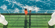 © zhukovvvlad - A boy and his mother stand on the deck of the ship and look at the sea.