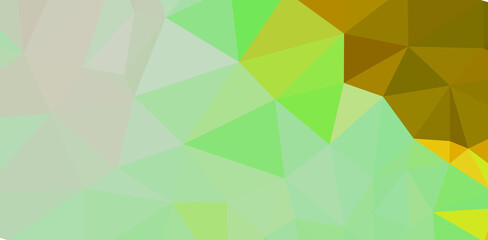 Green vivid geometric abstract bright green blurred mosaic wallpaper with triangle shapes for banner