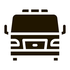 Poster - Tow Car Truck Icon Vector Glyph Illustration
