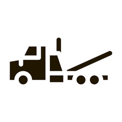 Poster - Tow Trick Service Icon Vector Glyph Illustration