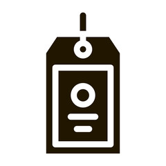 Poster - Label Tag Icon Vector Glyph Illustration