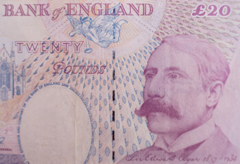 Sticker - World money collection. Fragments of England money