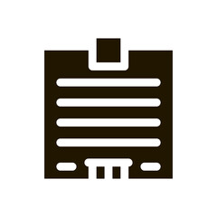 Poster - Skyscraper House Icon Vector Glyph Illustration