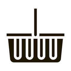 Poster - Shop Basket Icon Vector Glyph Illustration