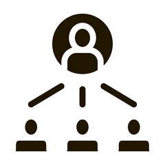 Poster - Human Meeting Icon Vector Glyph Illustration