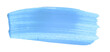 light blue brushstroke swash isolated on white. Wave stain splash art stroke. Abstract acrylic, ink splatter clipart